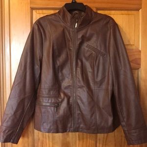 Alfani faux leather jacket